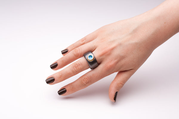 17.5 size ceramic ring Ogma