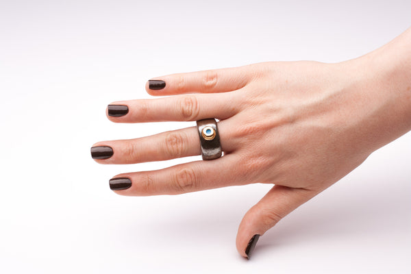 17.5 dydžio keramikos žiedas Olwen