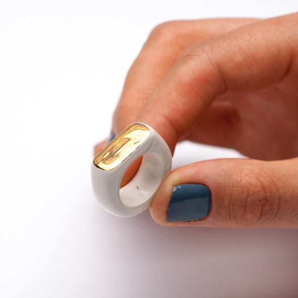 15.5 size ceramic ring Aglaea