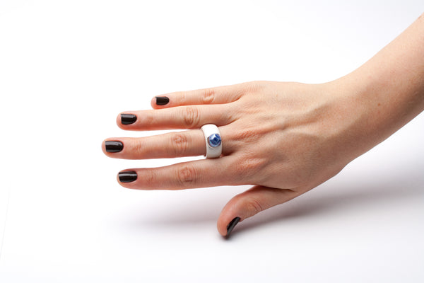 18 dydžio keramikos žiedas Bastet