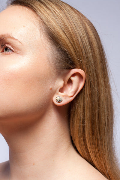 Juodi ir auksiniai ABSTRACT mažyčiai sidabro auskarai