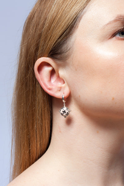 Soft pink dangle earrings