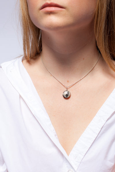 Mini ABSTRACT ceramic pendant with gold luster