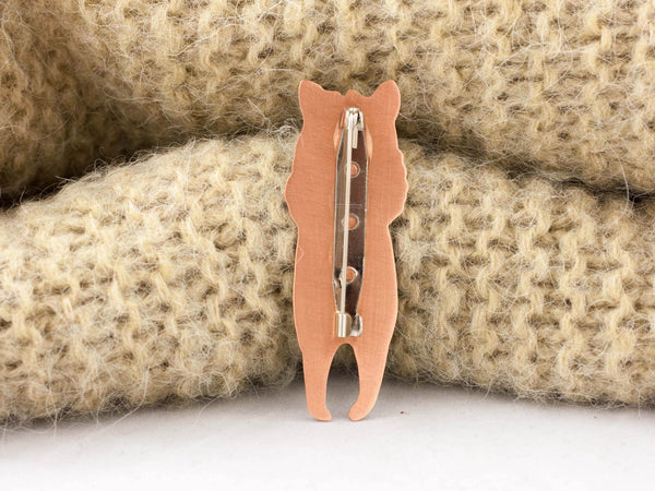 Enamel brooch Llama with a swimming suit - Aiste Jewelry