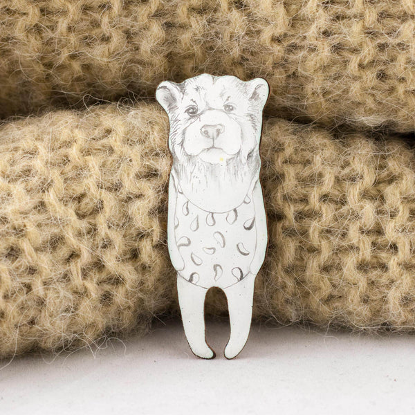 Bear enamel pin