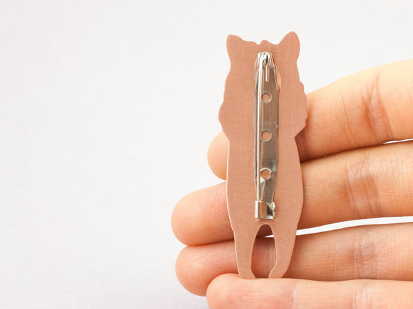 Enamel brooch Llama with a swimming suit - Aiste Jewelry