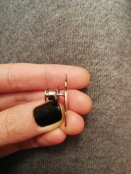 Enamel pin Cat with a brown sweater - Aiste Jewelry