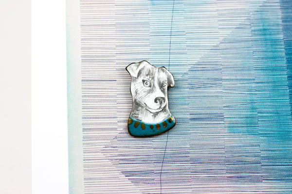 Enamel pin Jack Russell terrier - Aiste Jewelry