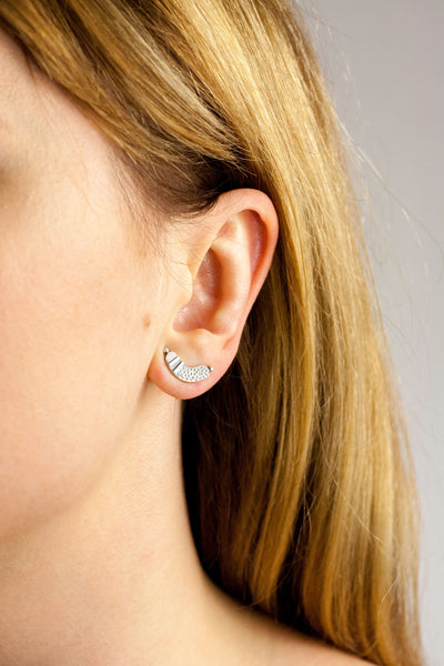 360° Sterling silver earrings 110 - Aiste Jewelry