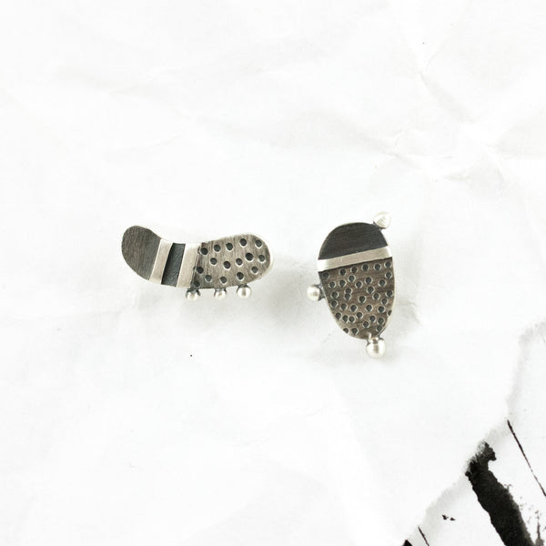 360° Sterling silver earrings 123 - Aiste Jewelry