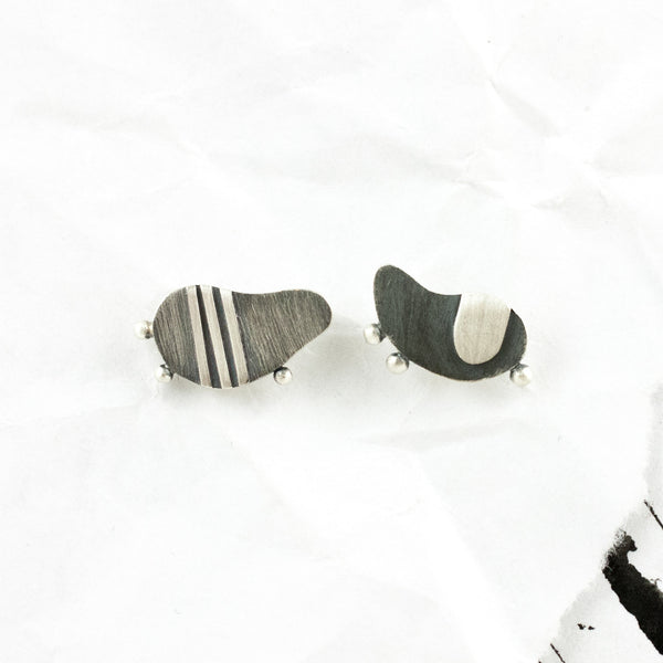 360° Sterling silver earrings 140 - Aiste Jewelry