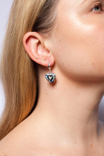 BON BON blue earrings with lusters