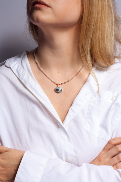 BON BON Colorful silver pendant