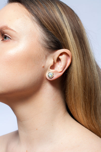 Green and blue earrings BON BON