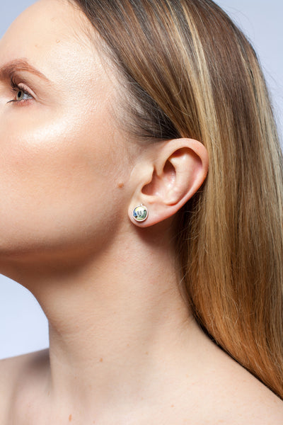 Green and blue earrings BON BON
