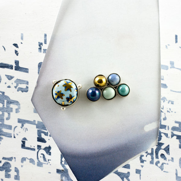 Blue shades BON BON earrings