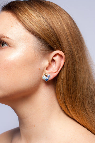 Blue shades earrings DROPS