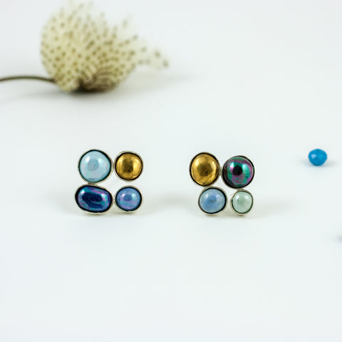 Blue shades earrings DROPS