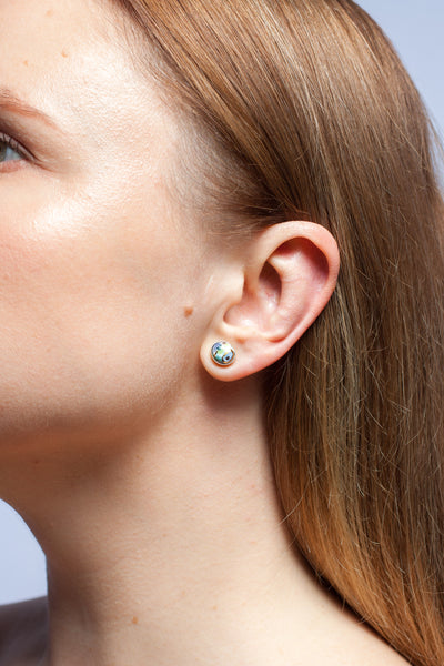 Blue and green color combo BON BON earrings