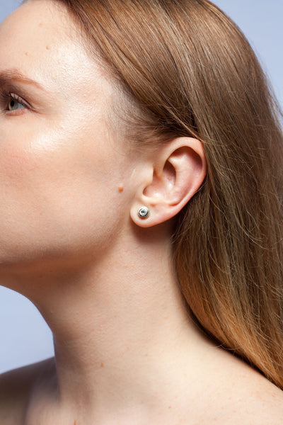 ABSTRACT mismatched earrings with graphic drawings