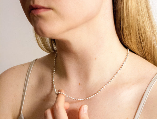 BON BON Silver heart pendant with platinum luster - Aiste Jewelry