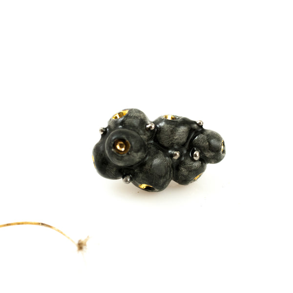 Black Berry shaped brooch - Aiste Jewelry