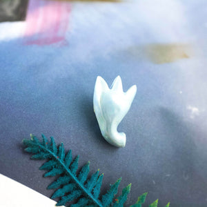 0 Baby blue tulip shape brooch - Aiste Jewelry