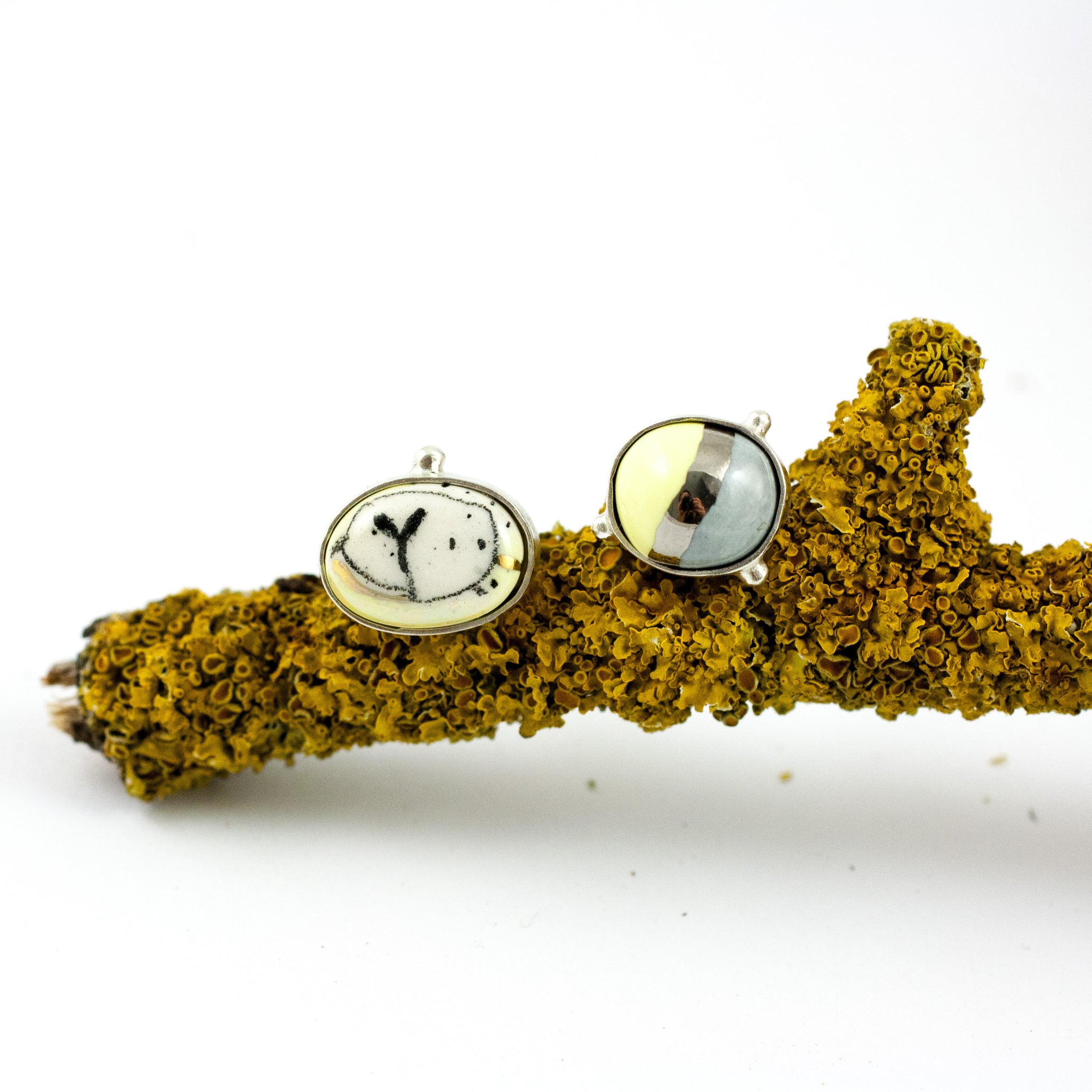 BON BON Yellow earrings - Aiste Jewelry