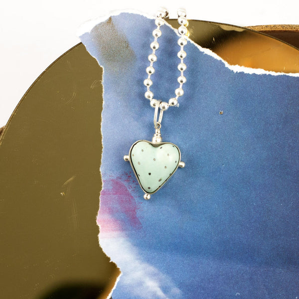 BON BON Blue heart form pendant - Aiste Jewelry