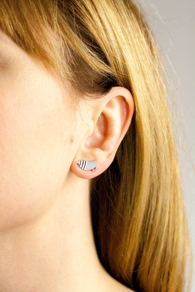 360° Sterling silver earrings 120 - Aiste Jewelry