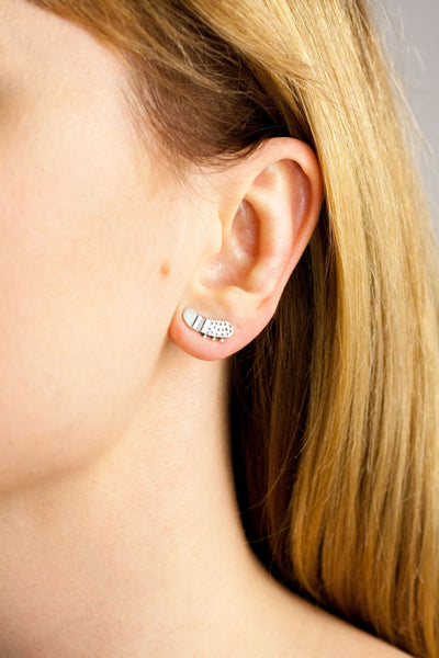 360° Sterling silver earrings 123 - Aiste Jewelry